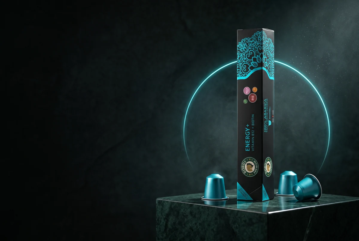 Energy+ vitamin coffee capsules